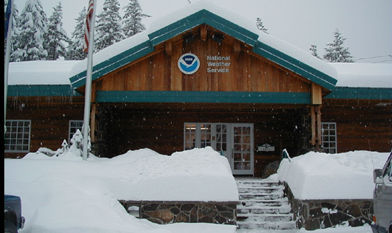 Juneau forecast office in winter