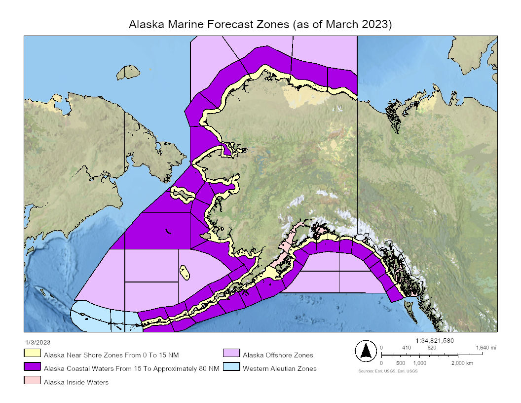 Statewide Map of the New Alaska Marine Zones