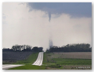 Picture of tornado in northeast Kingsbury County.  Click image to enlarge.