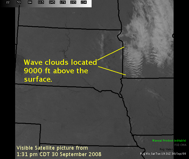 Wave clouds in southwest Minnesota