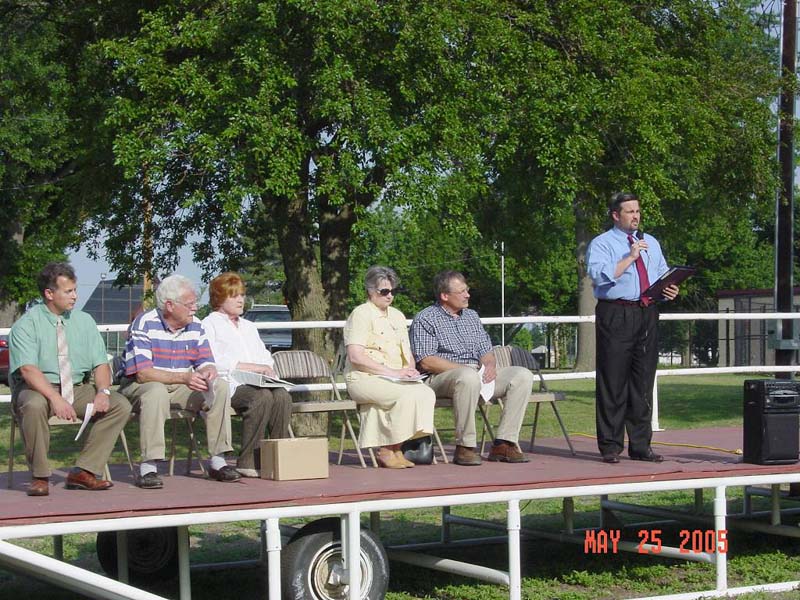 May 25, 2005 dedication ceremony of the Blackwell Tornado Memorial