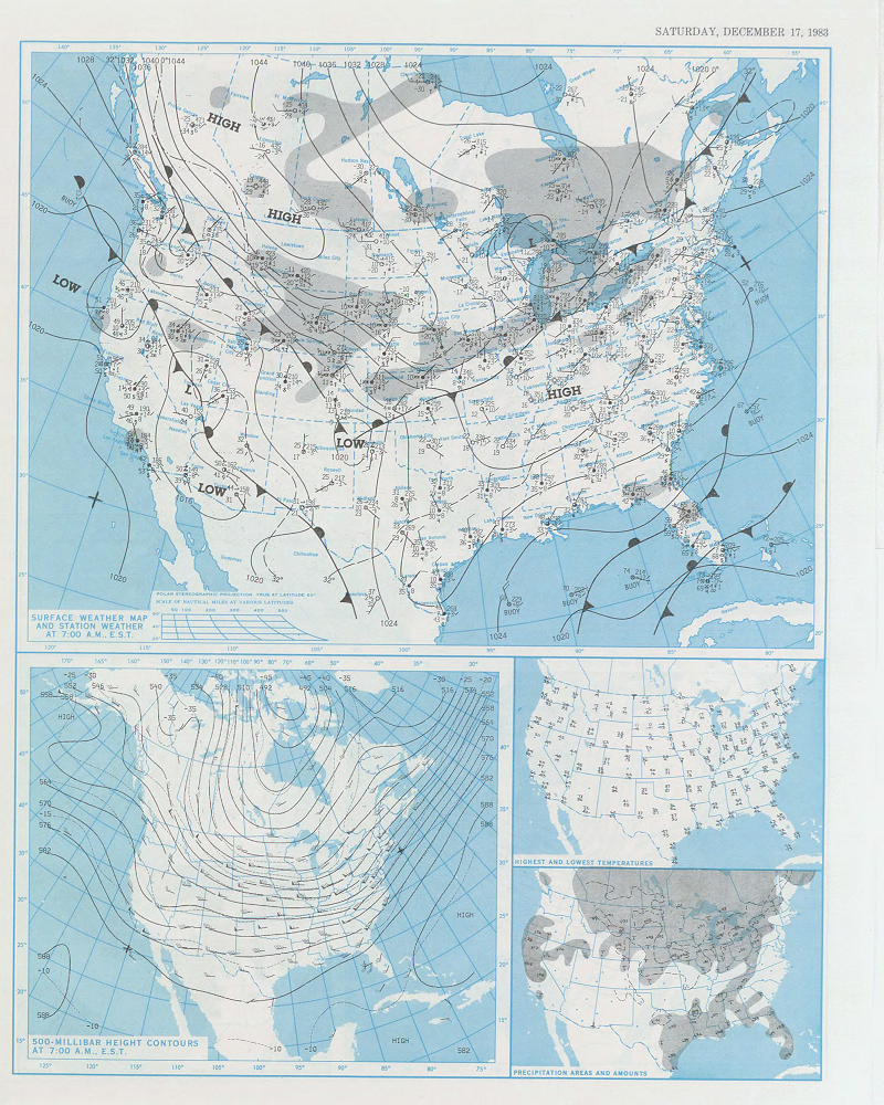Daily Weather Map for December 17, 1983