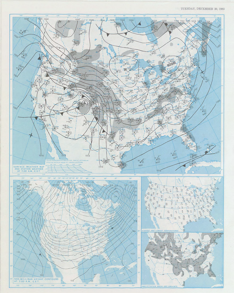 Daily Weather Map for December 20, 1983