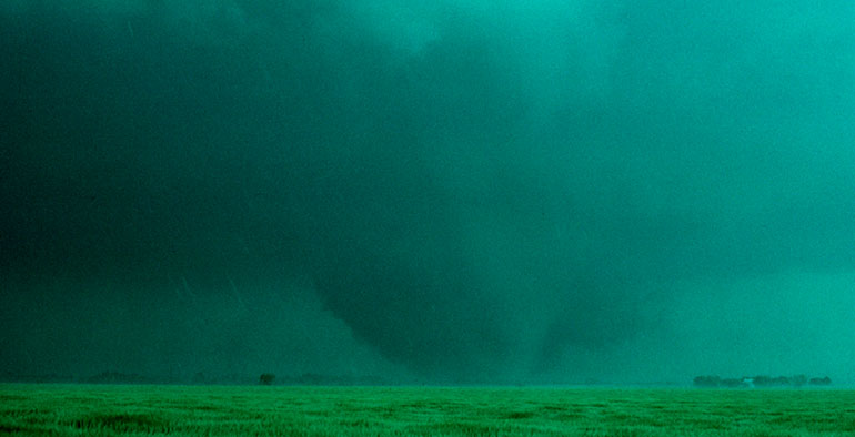 Photo of the April 26, 1991 Red Rock Tornado is courtesy of Gene Moore