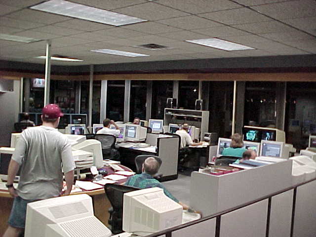 Photo of NWS Norman severe weather operations during the evening of May 3, 1999