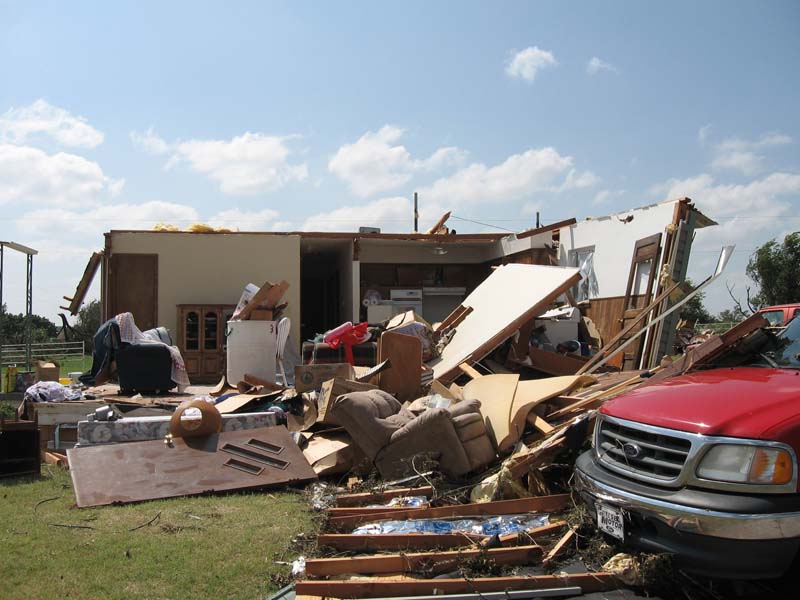 August 19, 2007 tornado damage photo