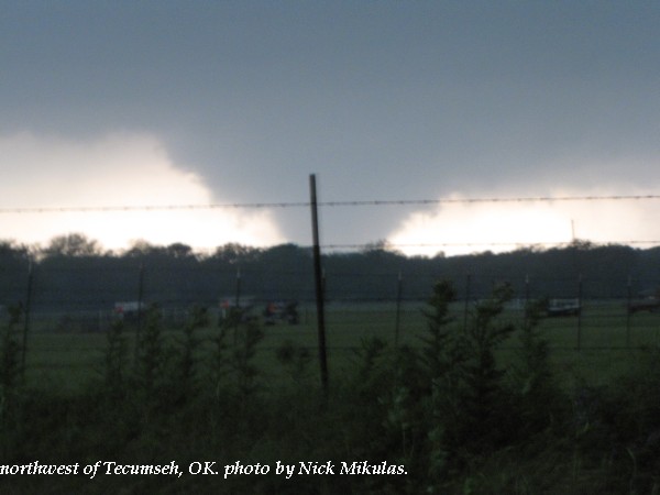 Tornado near Tecumseh on May 10, 2010