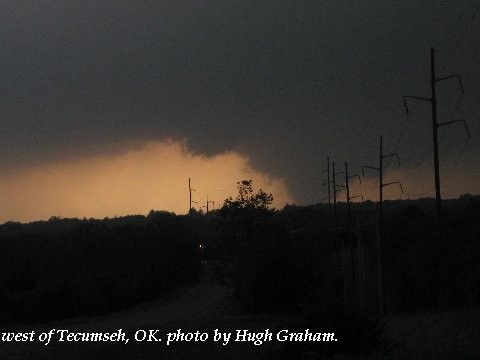 Tornado west of Tecumseh, OK on May 10, 2010