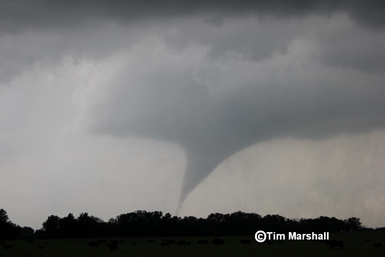 Brief Tornado near Freedom, OK on April 14, 2012