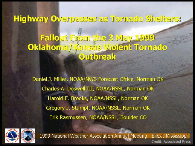Highway Passes as Tornado Shelters: Fallout From the 3 May 1999 Oklahoma/Kansas Violent Tornado Outbreak