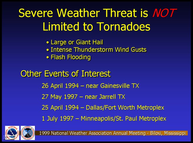 The Severe Weather Threat is not Limited to Tornadoes
