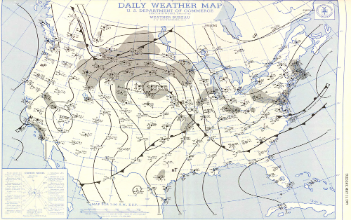 Surface Map 130am 5/21/57