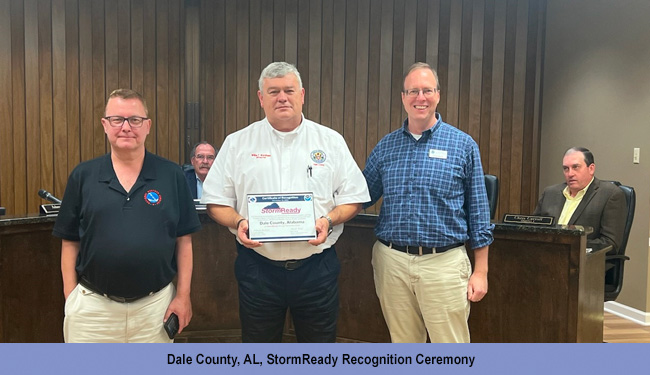 Dale County, AL, StormReady Recognition Ceremony