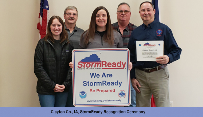 Clayton Co., IA, StormReady Recognition Ceremony